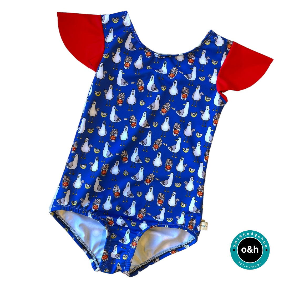 Size 7 - flutter sleeve leotard