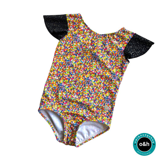 Size 5 - flutter sleeved leotard