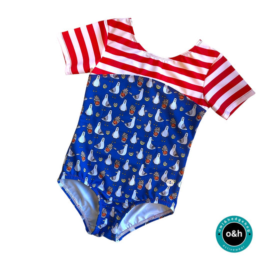 Size 9 - tee sleeved leotard